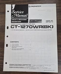Pioneer CT-1270WR Double Cassette Deck Service Manual Oem. Fixed Price $9.25.