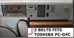 Pcs Kit Fits Toshiba G4C Cassette Player (2 Belts New) New!!. Fixed Price $14.04.