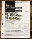 Pioneer CT-1060W CT-S77W Cassette Service Manual *original*. Fixed Price $19.97.