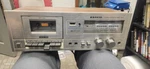 Vintage Sanyo RD10 Steel Cassette Deck Silver Woodgrain Tested. Fixed Price $39.95.