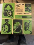 Vintage Radio Shack Koss Realistic Custom Pro 33-1002 Brown Stereo Headphones. Fixed Price $30.00.