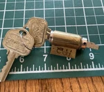 Omnia Cylinder Two Big Head Keys Rekey Lever Locksmith. Fixed Price $14.00.