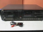 Jvc Stereo Double Cassette Deck, KD-W55XJ. Fixed Price $18.00.