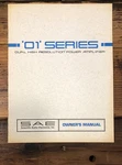 Sae Model 2201 2301 2401 Amplifier Owners / User Manual *original*. Fixed Price $49.97.