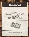 Sanyo Rd 4250 Cassette Service Manual *original*. Fixed Price $24.97.