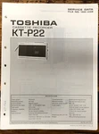Toshiba KT-P22 Stereo Cassette Service Manual *original*. Fixed Price $19.97.