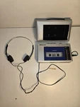 Sears Stereo Fm Radio Cassette Player 560.21160151 Headphone Jack Silver/blue. Fixed Price $28.00.