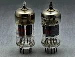 (2) Webcor 12AX7A ECC83 Tube Short Gray Plates Square Getters Tested TV-7U. Fixed Price $49.99.