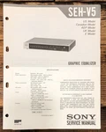 Sony SEH-V5 Equalizer Service Manual *original*. Fixed Price $19.97.