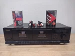 Teac W-410 Stereo Dual Double Cassette Deck PLAYER,2 Rca Cables, Sealed Tapes. Fixed Price $119.95.