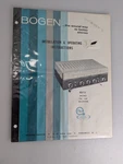 Vintage David Bogen DB115 Amplifier Installation And Operating Instruction. Fixed Price $14.52.