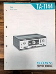 Sony TA-1144 Amplifier Service Manual *original*. Fixed Price $29.97.