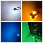 (4)WEDGE Base 8V Leds/ Akai AM-2450 AM-2600 AM-2650 AM-2800-COLOR Choice ! Amp. Fixed Price $9.53.