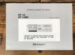 Sharp RT-10 Bk Cassette Owners / User Manual *original*. Fixed Price $14.97.