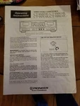 Pioneer CT-W851R W801R W701R W601R Dual Cassette Deck Owners Manual. Fixed Price $7.98.