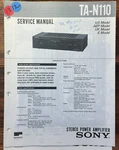 Sony TA-N110 Amplifier Service Manual *original*. Fixed Price $19.97.