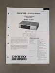 Onkyo Model TA-2027 Stereo Cassette Tape Deck Service Manual D-4656. Fixed Price $54.95.