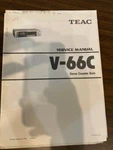 Teac V-66C Cassette Deck Service Manual W/foldout Schematics **original**. Fixed Price $14.79.