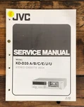 Jvc KD-D35 Cassette Service Manual *original*. Fixed Price $19.97.
