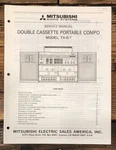 Mitsubishi TX-67 Boombox / Stereo Service Manual *original*. Fixed Price $19.97.