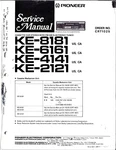 Pioneer KE-8181 Us, Cassette Car Stereo W/ Electr Fm/am Tuner Service Manual. Fixed Price $20.00.