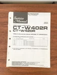 Pioneer CT-W402R CT-W420R Cassette Service Manual *original*. Fixed Price $17.97.