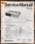 Technics SU-5A Amplifier Service Manual *original*. Fixed Price $14.97.