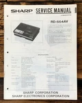 Sharp RD-664AV Cassette Service Manual *original*. Fixed Price $14.97.