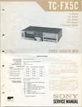 Sony TC-FX5C Stereo Cassette Deck Electronic Service Manual W/supplement. Fixed Price $19.97.