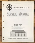 Kenwood KGC-737 Car Amplifier Service Manual *original*. Fixed Price $14.97.
