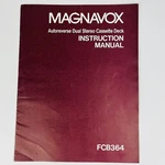 Magnavox FCB364 User Manual For Autoreverse Dual Stereo Cassette Deck, Vintage. Fixed Price $9.99.
