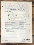Yamaha A-760 Amplifier Service Manual *original*. Fixed Price $24.97.