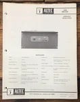 Altec Model 1568A Amplifier Owners & Schematic Manual *original*. Fixed Price $24.97.