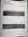 Kenwood KC-993 Control Amplifier Service Manual Original Hsq. Fixed Price $29.99.