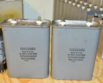 Nos Pair Sangamo Oil Capacitor Vintage 8 Mfd 1KVDCW 1000VDC. Fixed Price $180.00.
