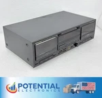 Used Kenwood KX-W4050 Auto-reverse Stereo Double Cassette Deck Only Black. Fixed Price $69.99.