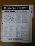 Hitachi TRQ-289 Service Manual Original Repair Book Cassette Recorder. Fixed Price $19.98.