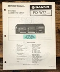 Sanyo RD-W77 Cassette Service Manual *original*. Fixed Price $11.97.