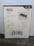 Sony SB-200 Sound & Echo Adapter Service Manual Original Paperwork. Fixed Price $10.79.