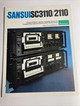 Sansui SC3110/2110 Stereo Cassette Decks High Performance Japan Brochure. Fixed Price $58.00.