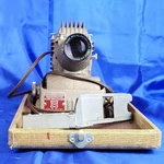 Vintage Golde Manumatic Slide Projector 300P 1042V Blower Cooled Working W/case. Fixed Price $200.00.