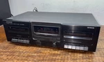 Kenwood Stereo Dual Cassette Deck KX-W1060 Tested Working Selling Is. Fixed Price $75.00.