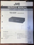 Jvc TD-X311 Cassette Service Manual *original*. Fixed Price $14.97.