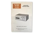 Original Vintage The Fisher ER-8110 Operating Instructions Manual. Fixed Price $15.94.