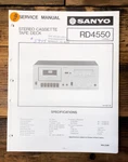 Sanyo RD-4550 Cassette Service Manual *original*. Fixed Price $14.97.