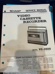 Orig. Sharp VC-3500 VC3500 Vcr Repair & Service Manual *original*. Fixed Price $29.99.