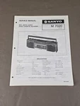 Sanyo Mini Am-fm Stereo Radio Cassette Recorder 7020 Service Manual D-6074. Fixed Price $54.95.