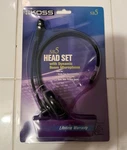 New! Koss SB-5 Headset With Dynamic Boom Microphone Single Speaker Mono 600 Ohm. Fixed Price $5.00.