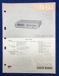 Original Sony TC-FX7 / Cassette Deck Service Manual. Fixed Price $14.95.