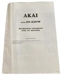 Akai HX-A351W Cassette Deck Original Schematic Diagram And Pc Boards M991X. Fixed Price $14.94.